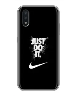 Чехол для Samsung Galaxy A01 с картинкой «Текстовый принт Nike» Чехол для Samsung Galaxy A01 с картинкой «Текстовый принт Nike»