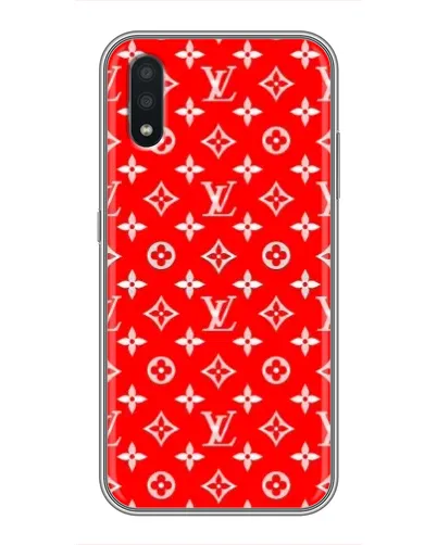 Чехол для Samsung Galaxy A01 с картинкой «Яркий паттерн LV»