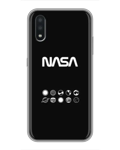 Чехол для Samsung Galaxy A01 с картинкой «NASA — технический принт»