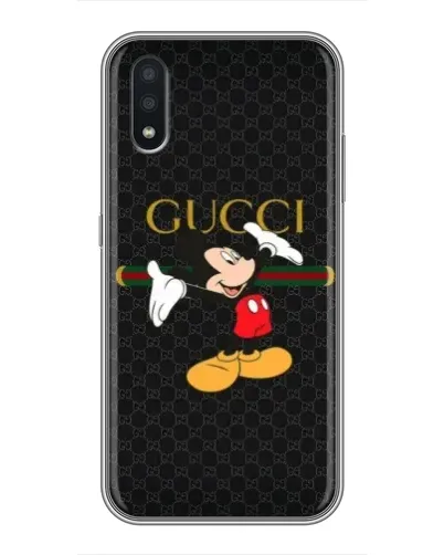 Чехол для Samsung Galaxy A01 с картинкой «Микки Маус Gucci»