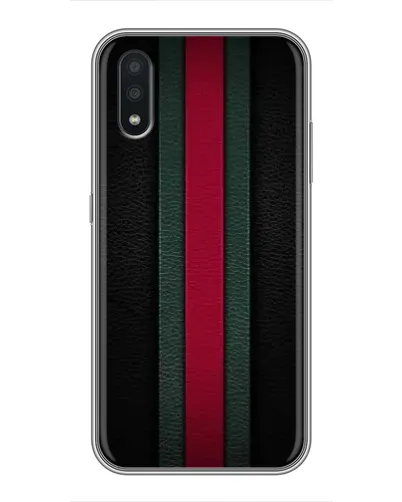 Чехол для Samsung Galaxy A01 с картинкой «Gucci — неоновая линия»