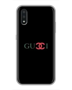 Чехол для Samsung Galaxy A01 с картинкой «Gucci — красный градиент»