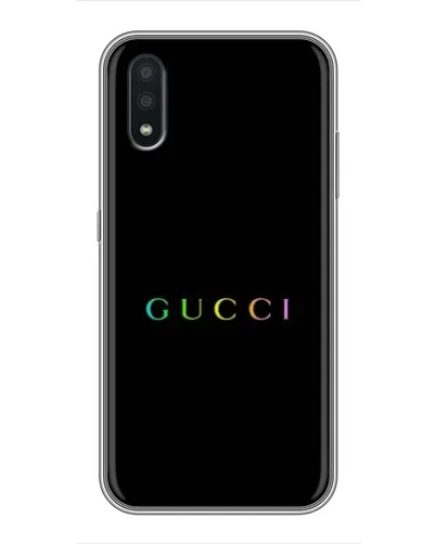 Чехол для Samsung Galaxy A01 с картинкой «Gucci — неоновый минимализм» Чехол для Samsung Galaxy A01 с картинкой «Gucci — неоновый минимализм»