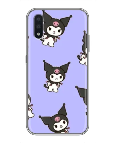 Чехол для Samsung Galaxy A01 с картинкой «Паттерн с Kuromi» Чехол для Samsung Galaxy A01 с картинкой «Паттерн с Kuromi»