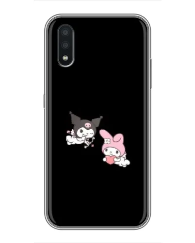 Чехол для Samsung Galaxy A01 с картинкой «My Melody и Kuromi» Чехол для Samsung Galaxy A01 с картинкой «My Melody и Kuromi»