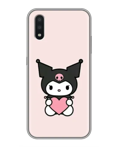 Чехол для Samsung Galaxy A01 с картинкой «Kuromi и сердце» Чехол для Samsung Galaxy A01 с картинкой «Kuromi и сердце»