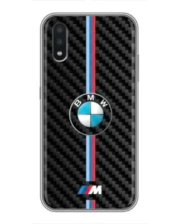 Чехол для Samsung Galaxy A01 с картинкой «Эмблема BMW и карбон» Чехол для Samsung Galaxy A01 с картинкой «Эмблема BMW и карбон»