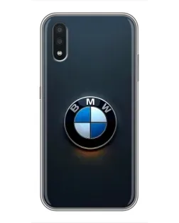 Чехол для Samsung Galaxy A01 с картинкой «Логотип BMW — минимализм» Чехол для Samsung Galaxy A01 с картинкой «Логотип BMW — минимализм»