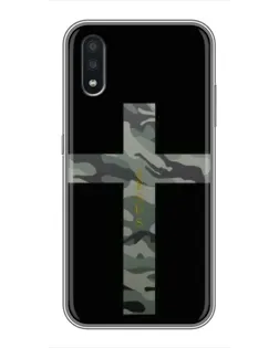 Чехол для Samsung Galaxy A01 с картинкой «Милитари Крест»