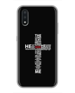 Чехол для Samsung Galaxy A01 с картинкой «Текстовый крест» Чехол для Samsung Galaxy A01 с картинкой «Текстовый крест»