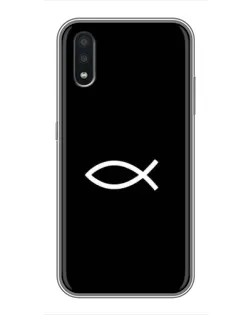 Чехол для Samsung Galaxy A01 с картинкой «Символ рыбы Jesus» Чехол для Samsung Galaxy A01 с картинкой «Символ рыбы Jesus»