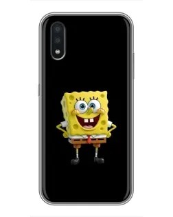Чехол для Samsung Galaxy A01 с картинкой «Классический Губка Боб»
