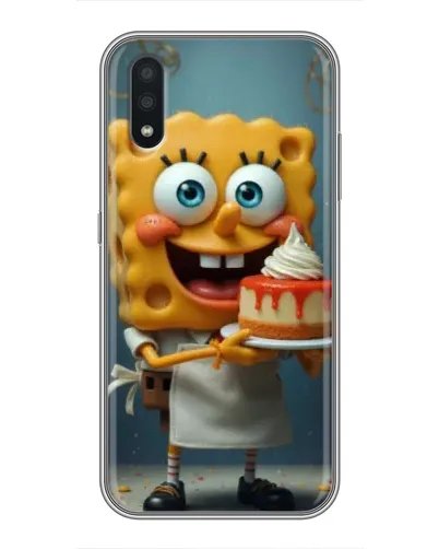 Чехол для Samsung Galaxy A01 с картинкой «Повар Спанч Боб»