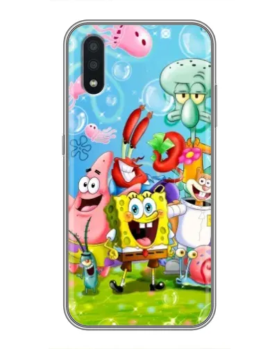 Чехол для Samsung Galaxy A01 с картинкой «Губка Боб и друзья» Чехол для Samsung Galaxy A01 с картинкой «Губка Боб и друзья»