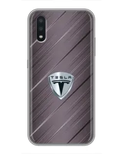 Чохол для Samsung Galaxy A01 з картинкою «Металева текстура Tesla» Чохол для Samsung Galaxy A01 з картинкою «Металева текстура Tesla»