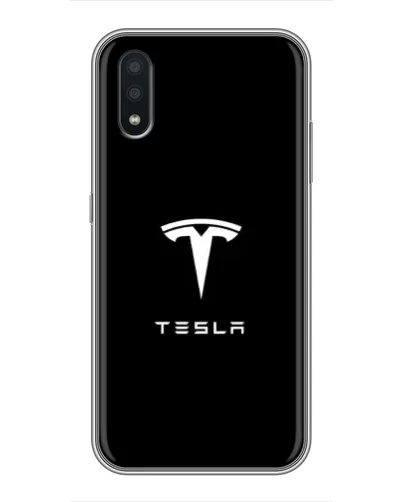 Чехол для Samsung Galaxy A01 с картинкой «Tesla White Logo» Чехол для Samsung Galaxy A01 с картинкой «Tesla White Logo»