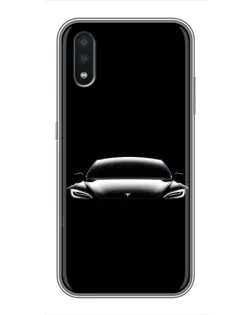 Чохол для Samsung Galaxy A01 з картинкою «Фари Tesla Night» Чохол для Samsung Galaxy A01 з картинкою «Фари Tesla Night»