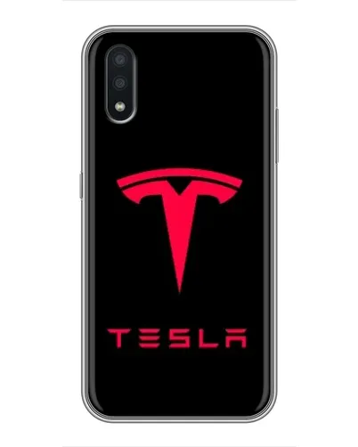 Чехол для Samsung Galaxy A01 с картинкой «Tesla Red Logo» Чехол для Samsung Galaxy A01 с картинкой «Tesla Red Logo»