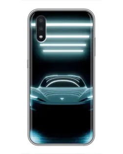 Чохол для Samsung Galaxy A01 з картинкою «Tesla в неоні» Чохол для Samsung Galaxy A01 з картинкою «Tesla в неоні»