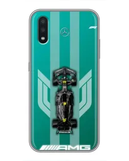 Чехол для Samsung Galaxy A01 с картинкой «Mercedes AMG Petronas»