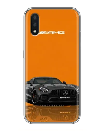 Чехол для Samsung Galaxy A01 с картинкой «Оранжевый Mercedes AMG» Чехол для Samsung Galaxy A01 с картинкой «Оранжевый Mercedes AMG»