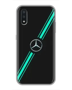 Чехол для Samsung Galaxy A01 с картинкой «Спортивные линии Mercedes»