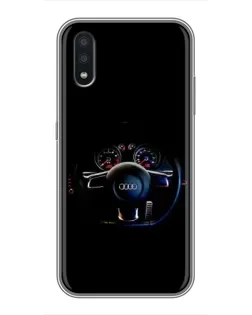 Чехол для Samsung Galaxy A01 с картинкой «Салон Audi — руль» Чехол для Samsung Galaxy A01 с картинкой «Салон Audi — руль»