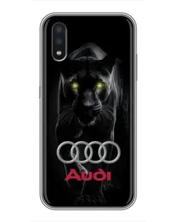 Чехол для Samsung Galaxy A01 с картинкой «Пантера и Audi»