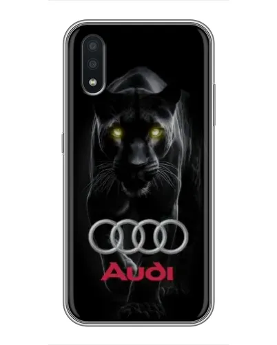 Чехол для Samsung Galaxy A01 с картинкой «Пантера и Audi»