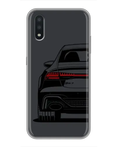 Чехол для Samsung Galaxy A01 с картинкой «Задняя часть Audi — арт»