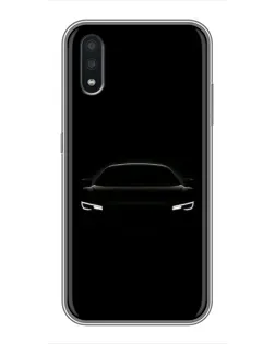 Чехол для Samsung Galaxy A01 с картинкой «Взгляд Audi в темноте»