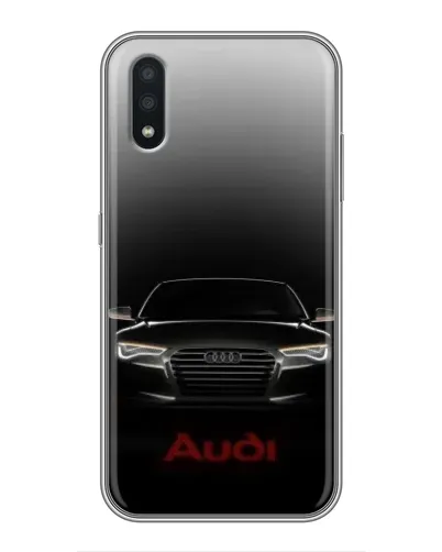 Чехол для Samsung Galaxy A01 с картинкой «Audi — градиентный контур»
