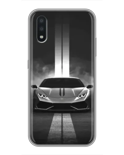 Чехол для Samsung Galaxy A01 с картинкой «Lamborghini симметрия дорог» Чехол для Samsung Galaxy A01 с картинкой «Lamborghini симметрия дорог»