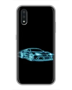Чехол для Samsung Galaxy A01 с картинкой «Неоновый контур Lamborghini» Чехол для Samsung Galaxy A01 с картинкой «Неоновый контур Lamborghini»