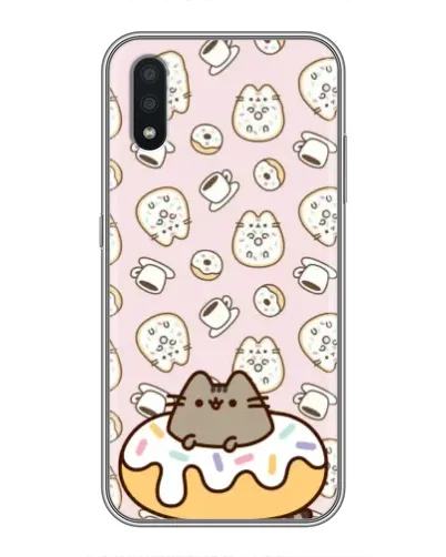 Чехол для Samsung Galaxy A01 с картинкой «Пушин на пончике» Чехол для Samsung Galaxy A01 с картинкой «Пушин на пончике»