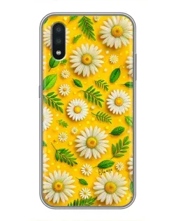 Чехол для Samsung Galaxy A01 с картинкой «Ромашковое солнце»
