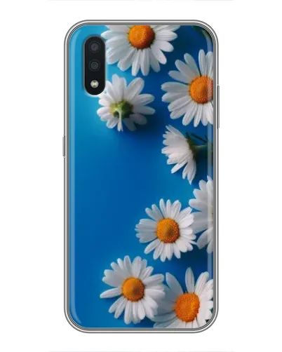 Чехол для Samsung Galaxy A01 с картинкой «Белоснежные маргаритки»