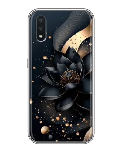Чехол для Samsung Galaxy A01 с картинкой «Черный лотос»