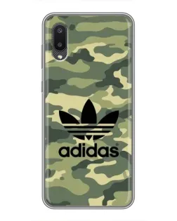 Чехол для Samsung Galaxy A02 с картинкой «Милитари стиль Adidas» Чехол для Samsung Galaxy A02 с картинкой «Милитари стиль Adidas»