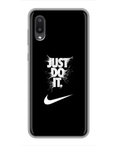 Чехол для Samsung Galaxy A02 с картинкой «Текстовый принт Nike» Чехол для Samsung Galaxy A02 с картинкой «Текстовый принт Nike»