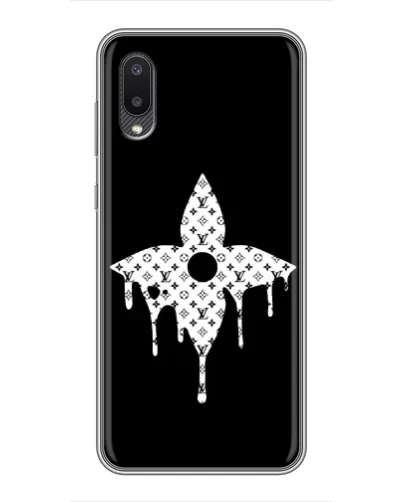Чехол для Samsung Galaxy A02 с картинкой «Цветочная монограмма» Чехол для Samsung Galaxy A02 с картинкой «Цветочная монограмма»