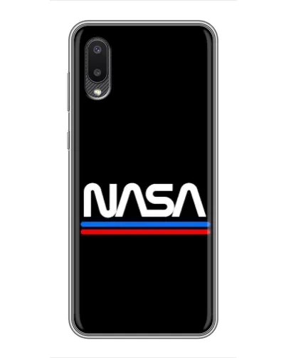 Чехол для Samsung Galaxy A02 с картинкой «NASA — классика Red Blue»