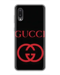 Чехол для Samsung Galaxy A02 с картинкой «Gucci — красный логотип» Чехол для Samsung Galaxy A02 с картинкой «Gucci — красный логотип»