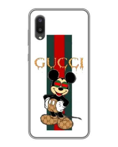 Чехол для Samsung Galaxy A02 с картинкой «Микки Маус Gucci — полосы» Чехол для Samsung Galaxy A02 с картинкой «Микки Маус Gucci — полосы»