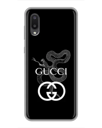 Чехол для Samsung Galaxy A02 с картинкой «Gucci — серебряная змея» Чехол для Samsung Galaxy A02 с картинкой «Gucci — серебряная змея»