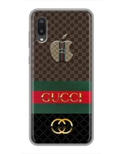 Чехол для Samsung Galaxy A02 с картинкой «Gucci — брендированный десерт» Чехол для Samsung Galaxy A02 с картинкой «Gucci — брендированный десерт»
