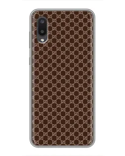 Чехол для Samsung Galaxy A02 с картинкой «Gucci — шоколадная сетка» Чехол для Samsung Galaxy A02 с картинкой «Gucci — шоколадная сетка»
