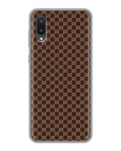 Чехол для Samsung Galaxy A02 с картинкой «Gucci — шоколадная сетка» Чехол для Samsung Galaxy A02 с картинкой «Gucci — шоколадная сетка»