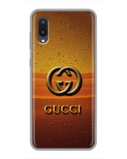 Чехол для Samsung Galaxy A02 с картинкой «Gucci — солнечный градиент» Чехол для Samsung Galaxy A02 с картинкой «Gucci — солнечный градиент»