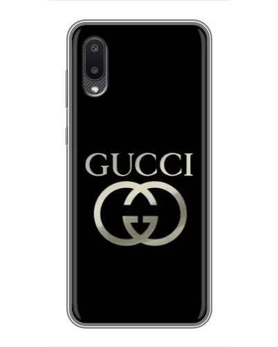 Чехол для Samsung Galaxy A02 с картинкой «Gucci — золото на черном» Чехол для Samsung Galaxy A02 с картинкой «Gucci — золото на черном»